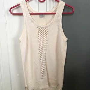Madewell Wallace crochet sweater tank